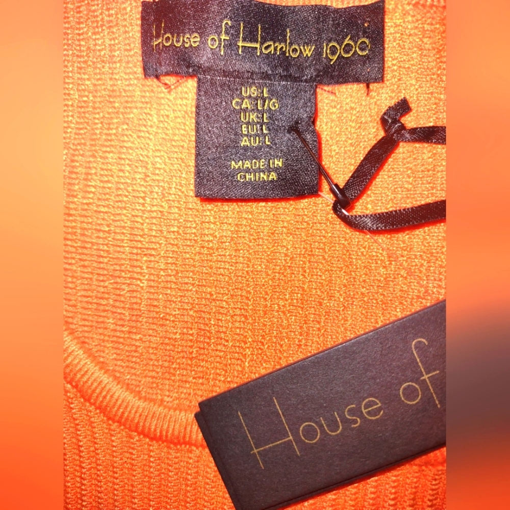 House of Harlow 1960 Crewneck Ribbed Knit Crop Top - Picture 10 of 11